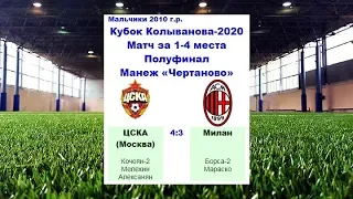 КК-2020. Голы. ЦСКА (Москва, Россия) - "Милан" (Милан, Италия) 4:3