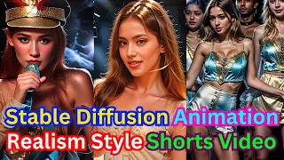 How To Create Stable Diffusion Animated Realism Style Shorts Video In ComfyUI