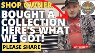 SHOP OWNER! Buys a coin collection!!  Plus coin viewing! #coinshop