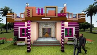 30X35 Feet House Design 3D | 30x35 Village House Plan | 1050 sqft | 30*35 house design | 9X10.5Meter