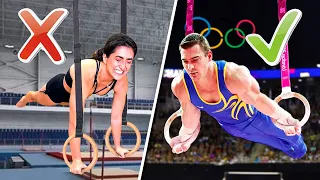 GIRLS TRY MENS GYMNASTICS!