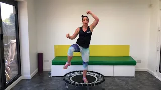 30 Minutes Pumping Rebounding Circuit Workout on a Mini Fitness Trampoline/Rebounder