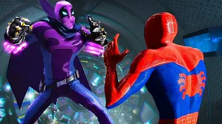 SPIDER-MAN Vs The Prowler & Green Goblin Subway Fight Scene : Into The Spider-verse (2018)