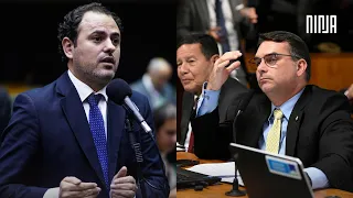 Glauber Braga vai para cima de Flávio Bolsonaro e cobra crimes do senador! "Isso cheira muito mal!"