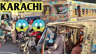 Pakistan traffic | TRAFFIC IN KARACHI PAKISTAN | 4K |  PAKISTAN 2022 | 4k60fps