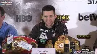 Froch v Groves 2! The Final Press Conference from Wembley!