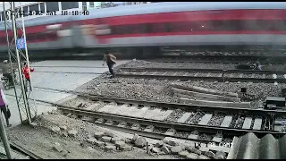 live train accident