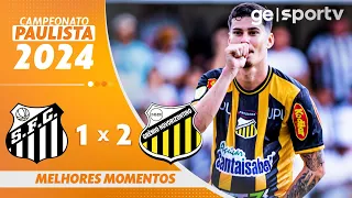 SANTOS 1 X 2 NOVORIZONTINO | MELHORES MOMENTOS | CAMPEONATO PAULISTA 2024 | ge.globo