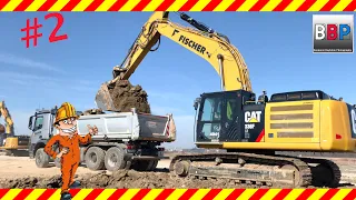 Stuttgart 21: Caterpillar 336F & MAN, Mercedes Trucks, PFA 1.3, Stuttgart, Germany, 01.03.2022. #2