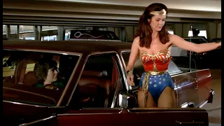 Wonder Woman Traps Bad Guys in a Dryer, Car, & Elevator 1080P BD