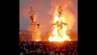 LIVE BURNING OF RAVAN IN KOTA DUSHHERA MELA  of 2k18