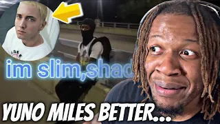 Yuno Miles - Houdini(Slim Shady remix) (Official Video) [REACTION]