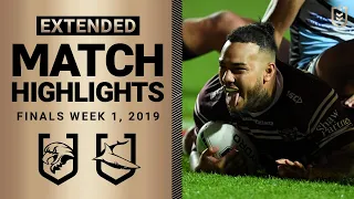 NRL Finals Flashback | Manly-Warringah Sea Eagles v Cronulla-Sutherland Sharks | Finals Week 1, 2019