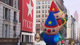 Santa Claus is arriving at Macy's Thanksgiving Day Parade