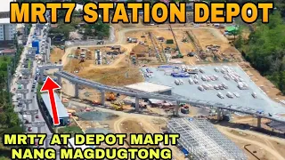 MRT7 at Depot malapit ng magdugtong MRT7 STATION DEPOT UPDATE 05/03/2024