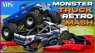 Monster Truck RETRO MASH! | BeamNG.Drive
