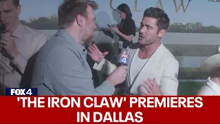 Zac Efron talks 'The Iron Claw', wig glue at Dallas premiere