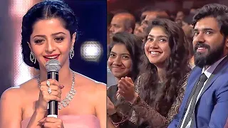 Nivin Pauly & Sai Pallavi Enjoying Actress Vedhika's Adorable Speech At South Awards Show