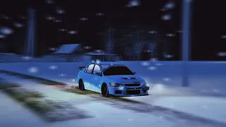 НОЧНОЙ ДРИФТ НА MITSUBISHI LANCER EVOLUTION 8 - БЛЕК РАША