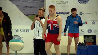 BRESLIN William (GBR) - 2018 Trampoline Worlds, St. Petersburg (RUS) - Qualification Tumbling R1