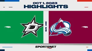 NHL Pre-Season Highlights | Stars vs. Avalanche - October 1, 2023