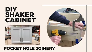 Building a DIY cabinet with doors using pocket hole joinery