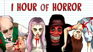 1 HOUR OF HORROR | Draw My Life