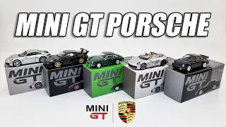Mini GT Porsche 5 Cars Unboxing and Review!
