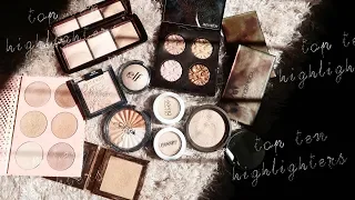 MY TOP 10 FAVOURITE  HIGHLIGHTERS