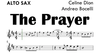 The Prayer Alto Sax Sheet Music Backing Track Play Along Partitura