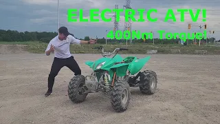 We BUILT our own ELECTRIC ATV! and its absolutely INSANE!