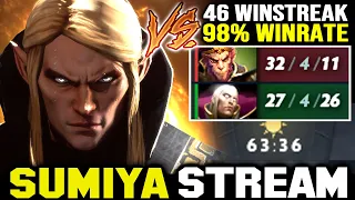 WTF Game vs 46 Winning Streak Streamer Party | Sumiya Invoker Stream Moment 3386