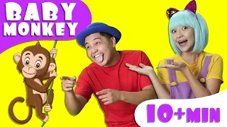 Monkey Banana-Baby Monkey +More | Tigi Boo Kids Songs