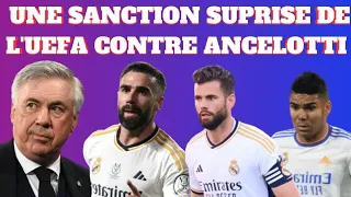 REAL: UNE SANCTION SURPRISE DE L'UEFA CONTRE ANCELOTTI ? LE CAPITAINE DU REAL VEUT QUITTER LE CLUB !