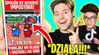 TESTUJE POPULARNE LIFEHACKI Z TIKTOKA w AMONG US 3! *SPOSÓB BY WYKRYĆ IMPOSTORA!* z KONOPSKYY