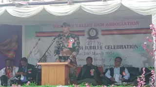 37 Assam Rifles CO of Sugnu Delivering Short Speech - Manipur | Western Valley Area