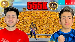 555k + Ff Token Challenge In Full Map Funny Challenge Can We Do It ? - Garena Free Fire