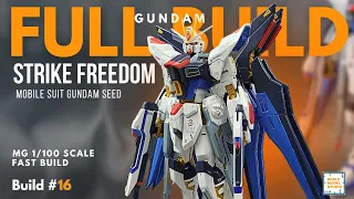 MG 1/100 Strike Freedom Gundam | ASMR Build | Mobile Suit Gundam SEED Destiny | Build #16