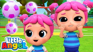 Jill Wants to Play Pink Soccer! | Jill's Playtime | Little Angel Kids Songs & Stories for Girls