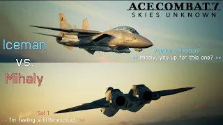 Ace Combat 7 Skies Unknown | Iceman vs. Mihaly | TGM F-14A Tomcat
