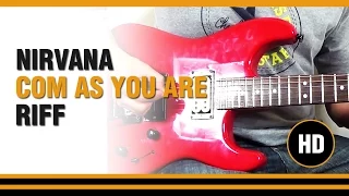 Come as you are from NIRVANA - RIFF - Electric GUITAR LESSON