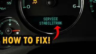 How To Fix Service Stabilitrak Light For Chevy & GM (DIY DIAGNOSIS)