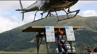 Strongman Lifts weight of a Helicopter on his Shoulders in Austria