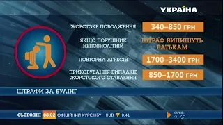 Верховна Рада затвердила штрафи за булінг