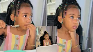 Porsha Williams' Daughter Pilar Jhena Can't Take Her Eyes Off the TV While Enjoying Breakfast 🥰