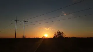 Захід сонця в Україні.