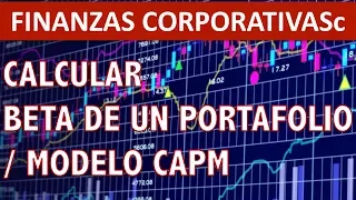 Calculando el Beta de un Portafolio / Modelo CAPM