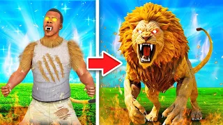 UPGRADING Human to LION In GTA 5!