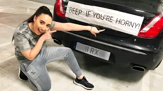 BEEP IF YOU'RE HORNY PRANK!! 🚗 😂 (SHE CRIED!)