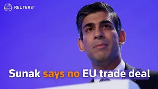 UK PM Sunak says no EU trade deal based on aligning laws